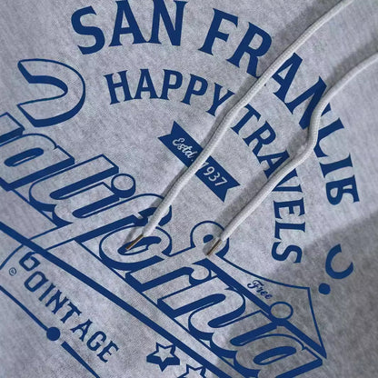 Women's Letter Pattern Hoodie Pullover Sweater