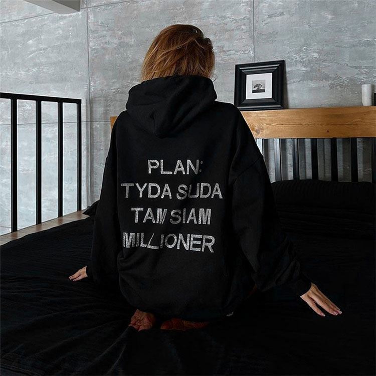 Women's Hooded Street-style Loose-fit Hoodie Jacket