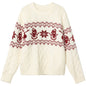 New Loose Christmas Jacquard Geometric Sweater