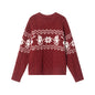 New Loose Christmas Jacquard Geometric Sweater