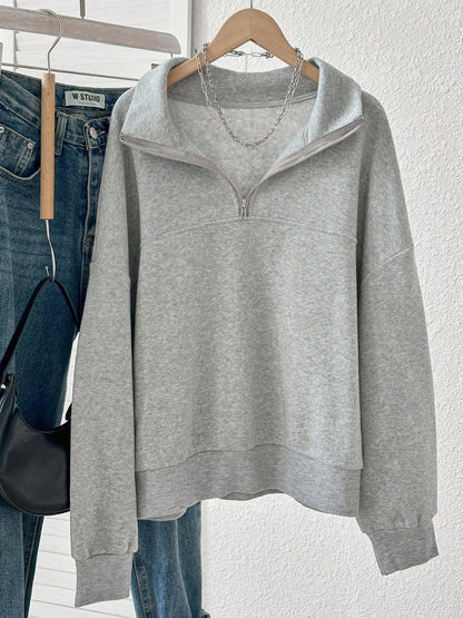 Spring And Autumn New Zipper Sweater
