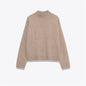 Women's Fashion Simple And Soft Stand Up Collar Knitted Sweater
