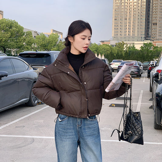 Women's New Short Jacket With Stand-up Collar For Petite