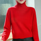 Women's High-neck Loose Slim-fit Lapel Wool Sweater Base Layer