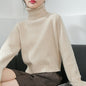Women's High-neck Loose Slim-fit Lapel Wool Sweater Base Layer
