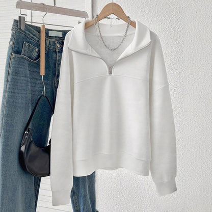 Spring And Autumn New Zipper Sweater