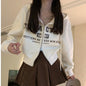 Women's Double Zipper Cardigan Short Hoodie Coat