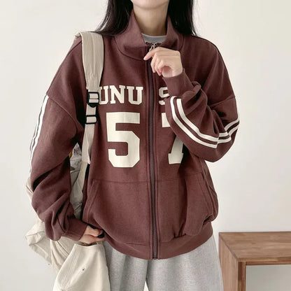 Design Sense Niche Couple Coat High Street Two Bars Raglan