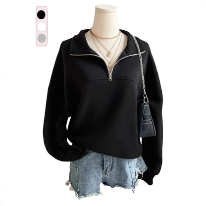 Spring And Autumn New Zipper Sweater