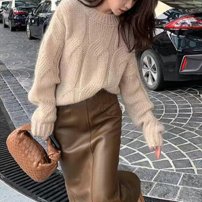 Fashion Loose Knit Sweater For Women