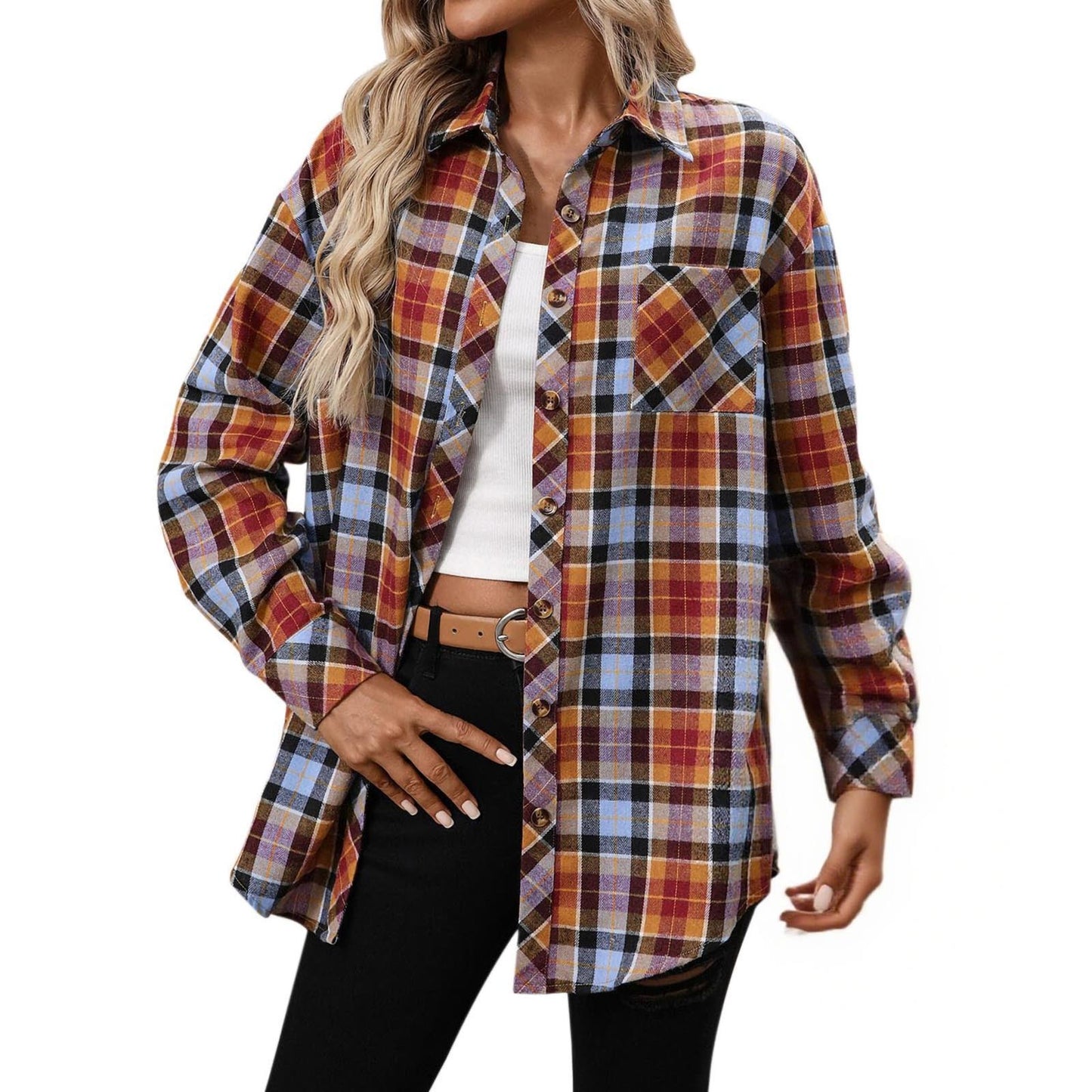 Women's Long Sleeve Retro Versatile Hong Kong Style Stylish Shirt