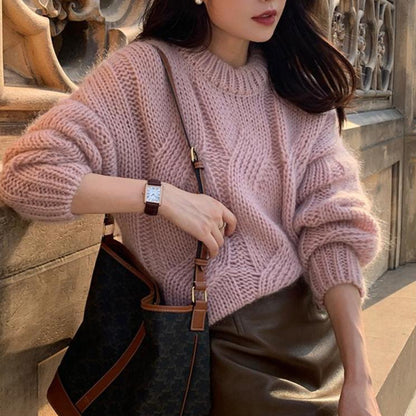 Fashion Loose Knit Sweater For Women