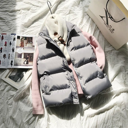 Women's Short All-match Thickened Down Cotton Vest