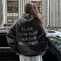 Women's Hooded Street-style Loose-fit Hoodie Jacket