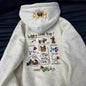 Cute Dachshund Embroidered Hoodie For Women