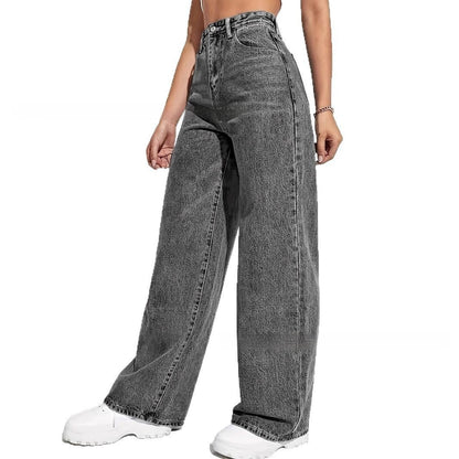 Loose Washed-out Jeans Retro Fashion Casual All-matching