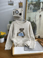 Japanese Bear Bow Cute Embroidery Autumn Winter Soft And Comfortable Sweater
