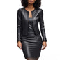Fashion Temperament Commute Suit Long Sleeve Coat Dress Suit